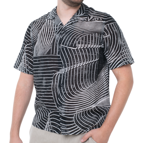 Camisa Calvin Klein con estampado en negro