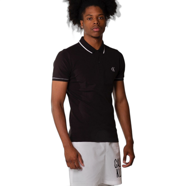 Polo Calvin Klein Slim Basic Negro