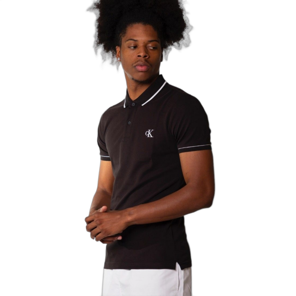 Polo Calvin Klein Slim Basic Negro
