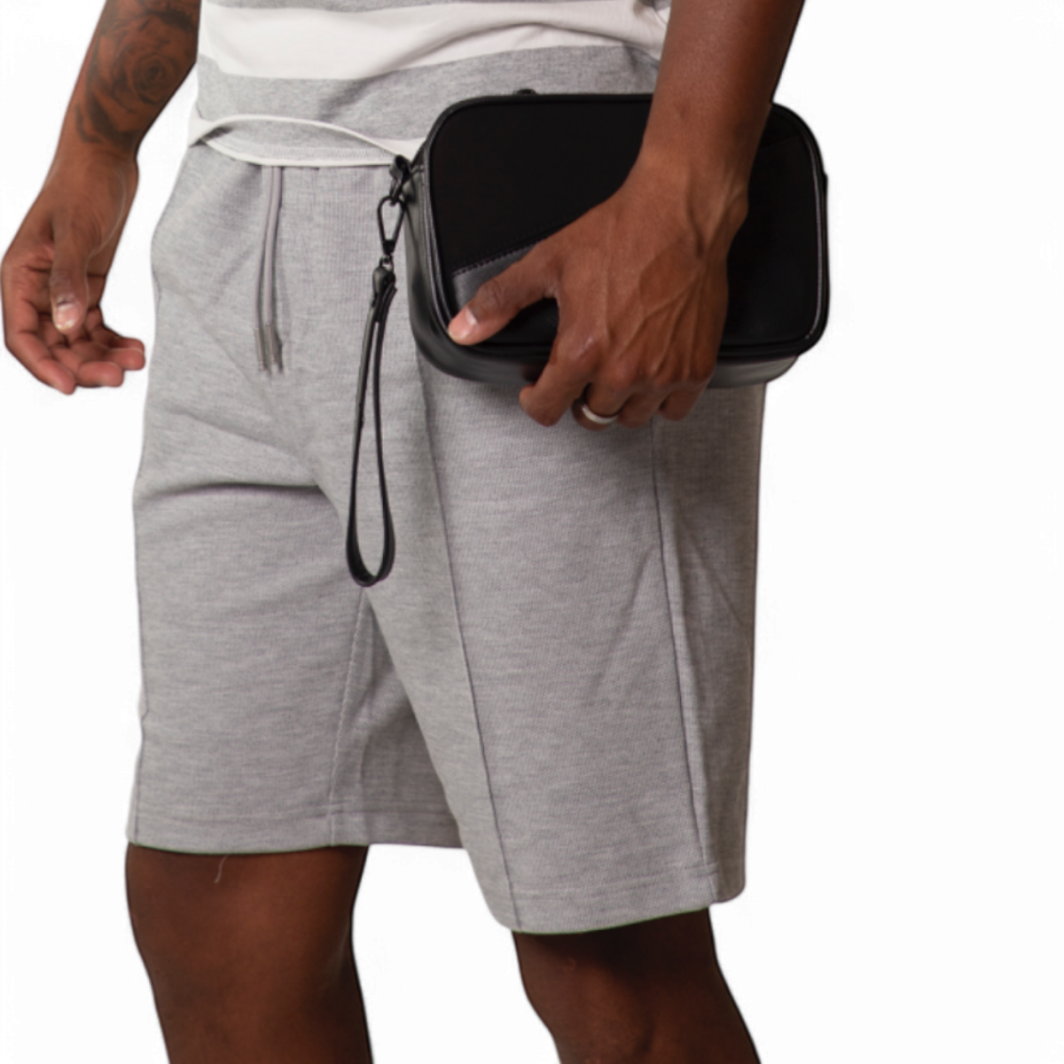 Pantalon Antony Morato Corto Carrot de Piqué Gris 2