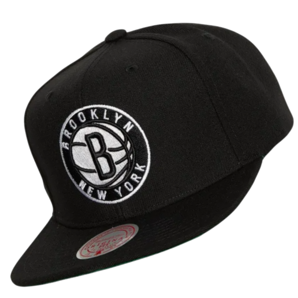 Gorra Mitchell & Ness Brooklyn Nets Top Spot Negro