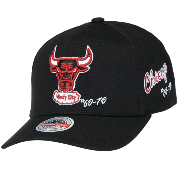 Gorra Mitchell & Ness Chicago Bulls NBA Spot Negro Gorra Mitchell & Ness Chicago Bulls NBA Spot Negro