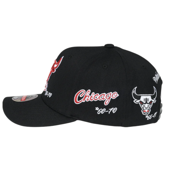 Gorra Mitchell & Ness Chicago Bulls NBA Spot Negro
