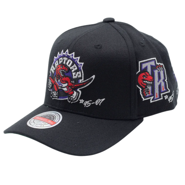 Gorra Mitchell & Ness Toronto Raptors NBA Spot Negro