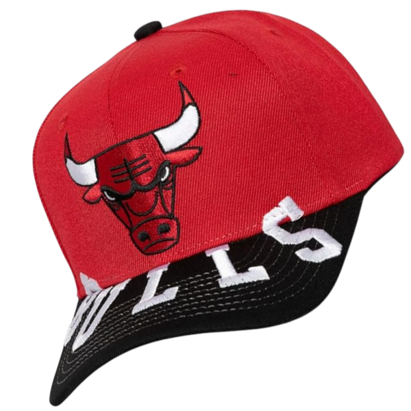 Gorra Mitchell & Ness Chicago Bull Logo Visera Rojo Gorra Mitchell & Ness Chicago Bull Logo Visera Rojo