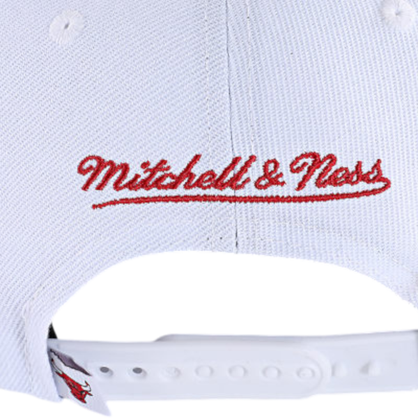 Gorra Mitchell & Ness Chicago Bull Logo Visera Blanco