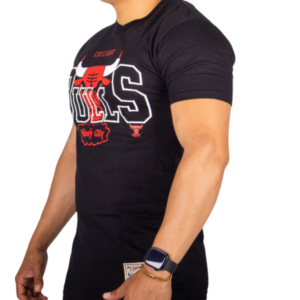 Camiseta Michelle & Ness NBA Chicago Bulls Never Negro