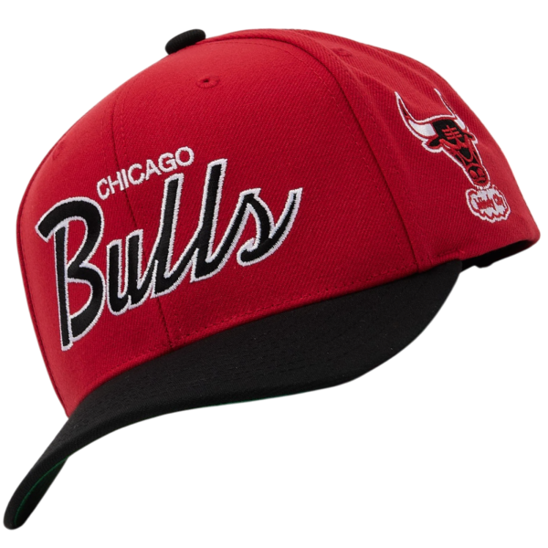 Gorra Mitchell & Ness Chicago Bulls Script Rojo Gorra Mitchell & Ness Chicago Bulls Script Rojo