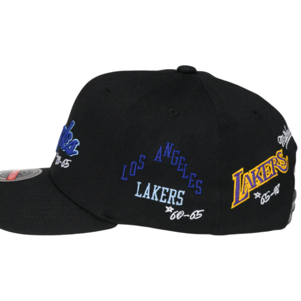 Gorra Mitchell & Ness Los Angeles Lakers NBA Spot Negro