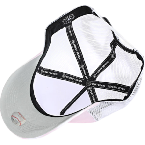 Gorra 47 Brand New York Yankees OffSide con Malla Rosa Claro