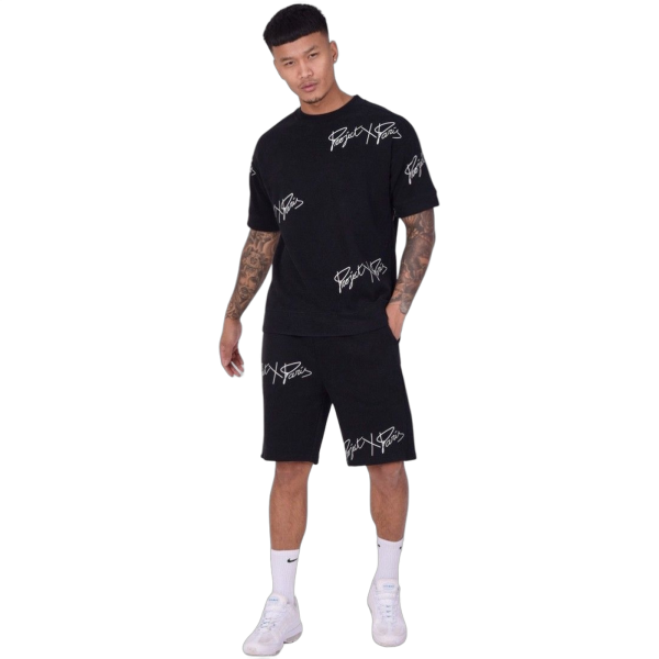 Pantalon Project X Paris con Logotipo Estampado Negro Project X Paris | Short  - Estilo urbano premium