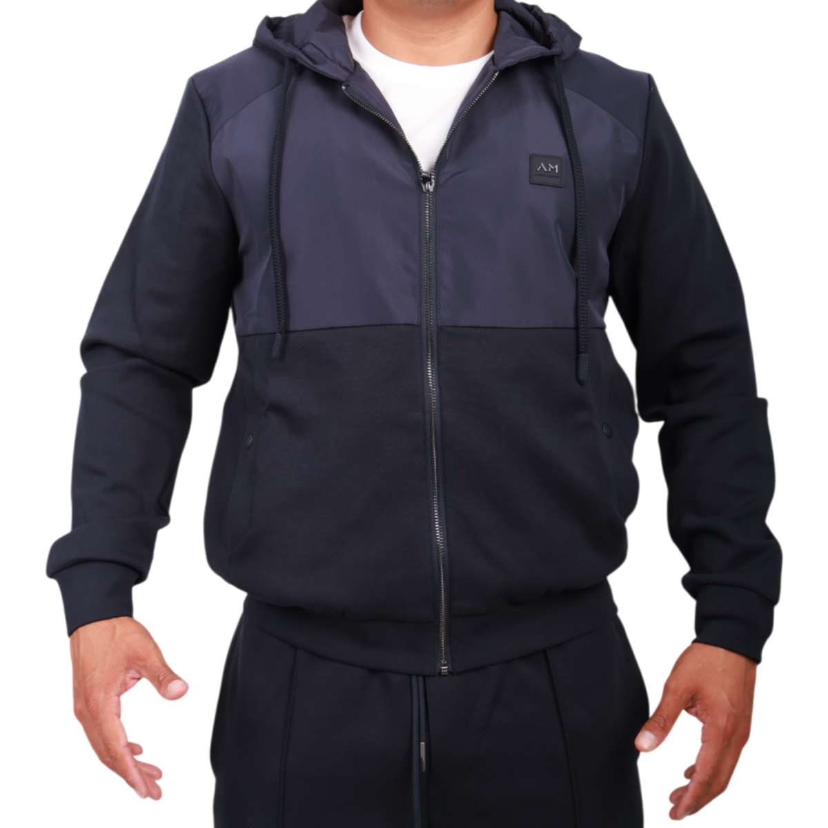Sudadera Antony Morto Regular con Cremallera Azul Marino