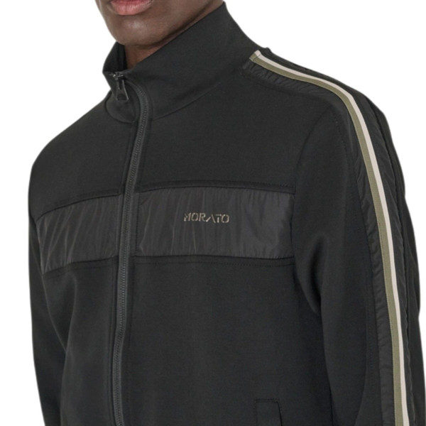 Sudadera Antony Morato con Banda Brazo lateral Algodon Hombre Negro