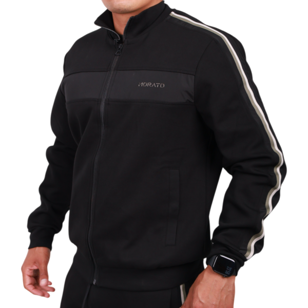 Sudadera Antony Morato con Banda Brazo lateral Algodon Hombre Negro