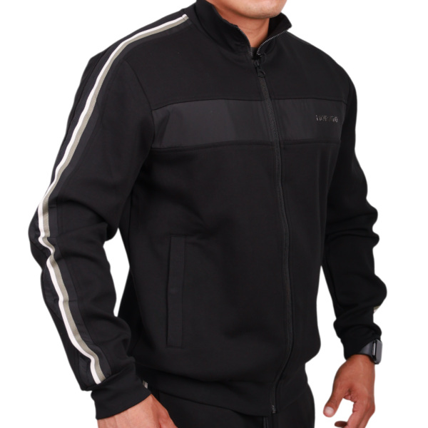 Sudadera Antony Morato con Banda Brazo lateral Algodon Hombre Negro