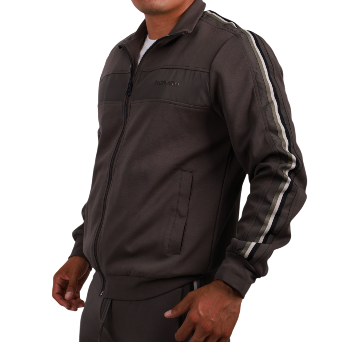 Sudadera Antony Morato con Banda Brazo lateral Algodon Hombre Verde 2