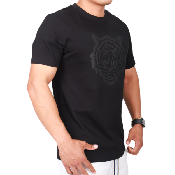 Camiseta Antony Morato Punto Algodon Tigre Estampado Hombre Negro