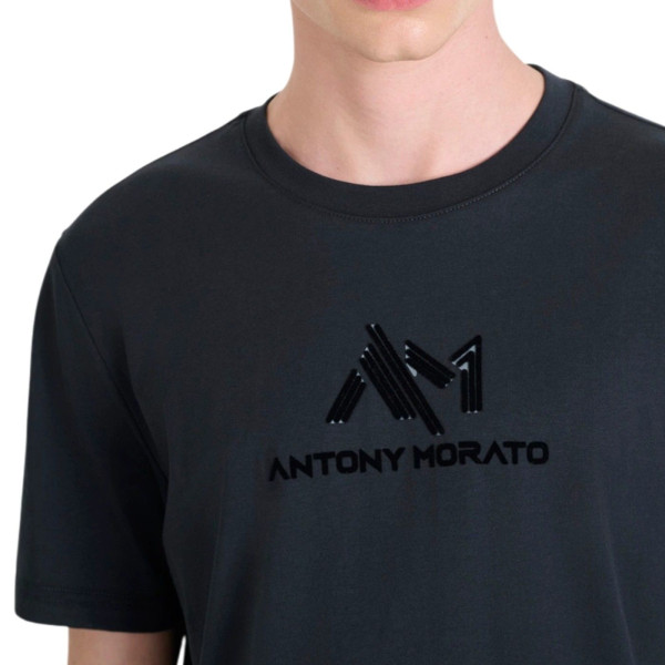 Camiseta Antony Morato Logo New 3D Punto de Algodon Hombre Marino