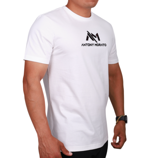Camiseta Antony Morato Logo New 3D Punto de Algodon Hombre Blanco