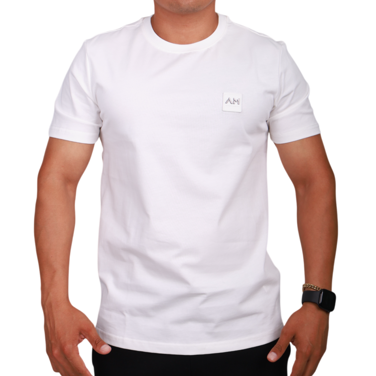 Camiseta Antony Morato Logo Pequeño Hombre Blanco