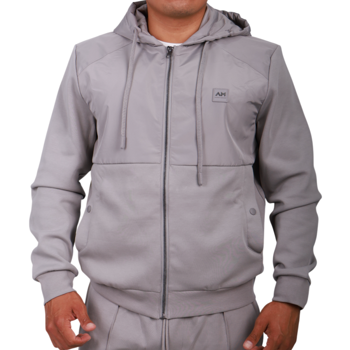 Sudadera Antony Morto Regular con Cremallera Gris