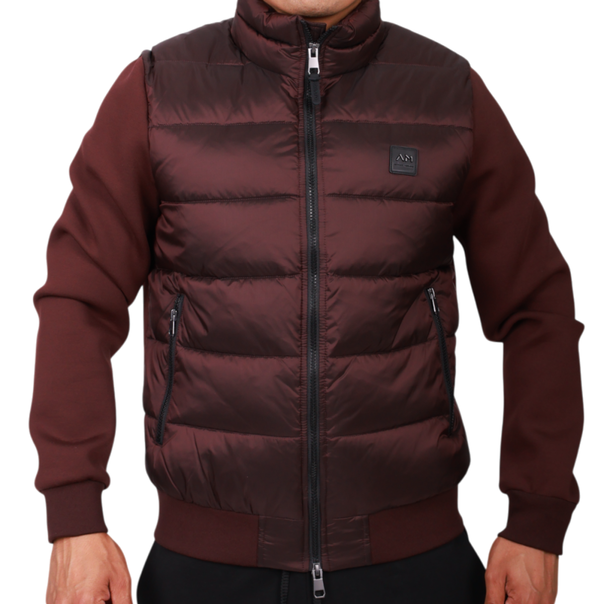 Plumas Antony Morato Brillante Relleno Sintetico Hombre Burdeos
