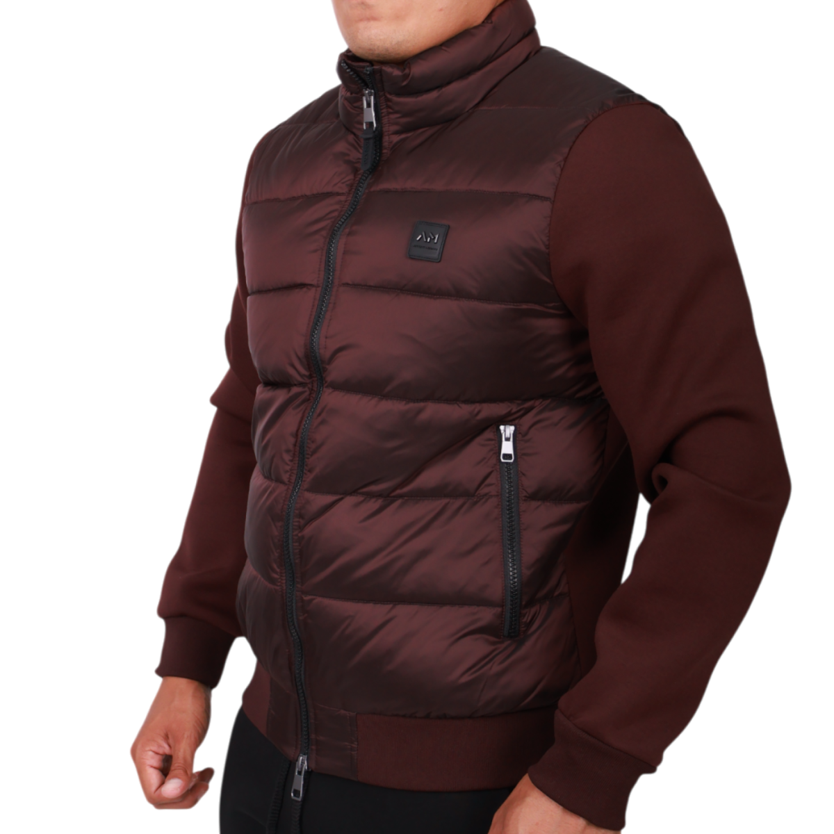 Plumas Antony Morato Brillante Relleno Sintetico Hombre Burdeos 2