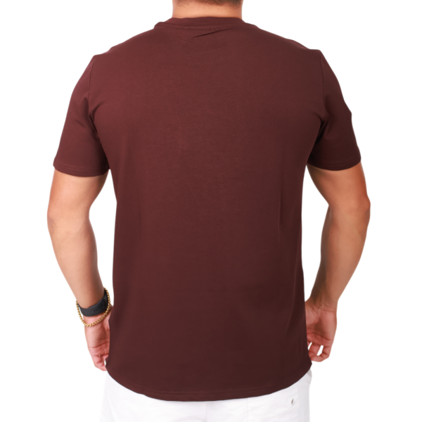 Camiseta Antony Morato Logo New 3D Punto de Algodon Hombre Burdeos