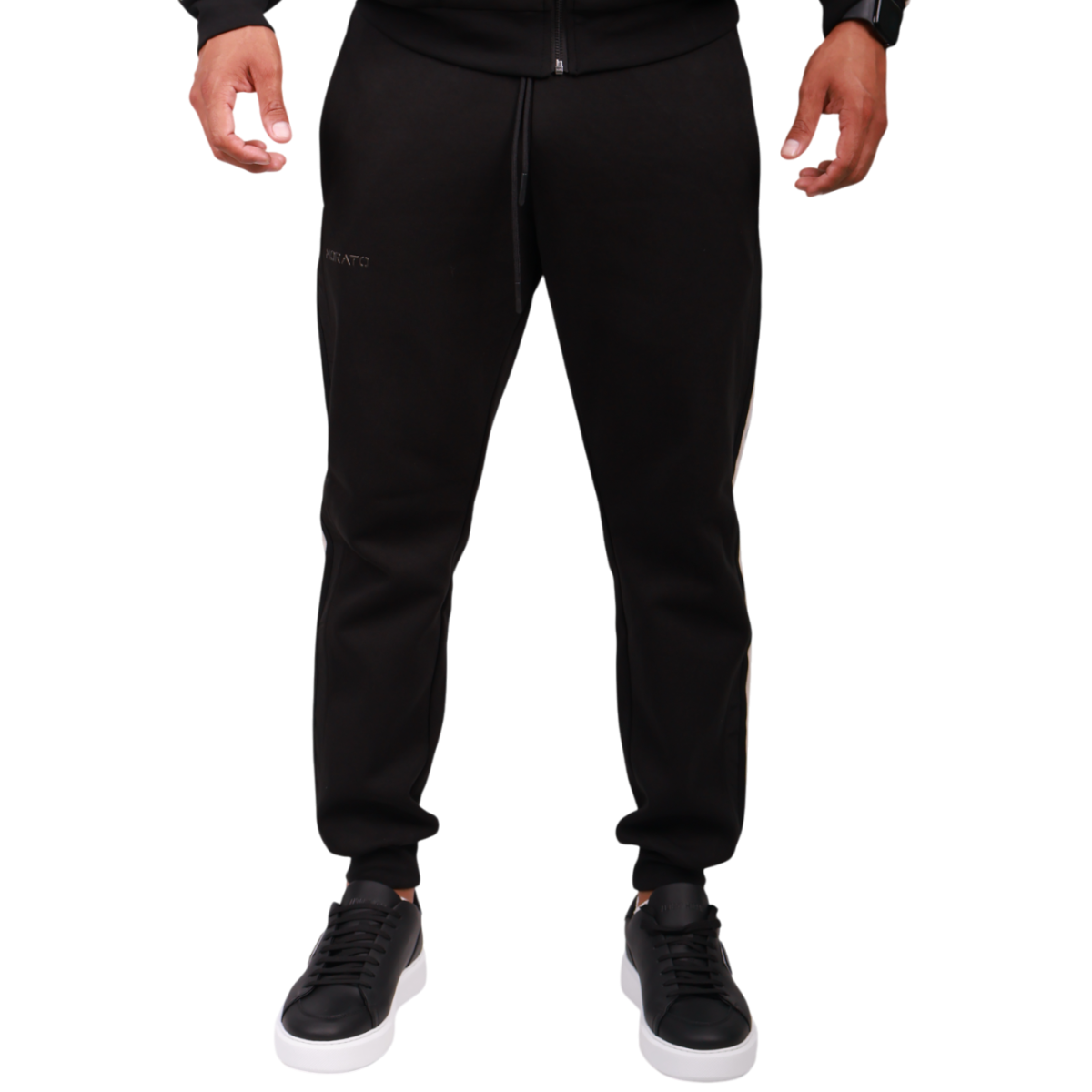 Pantalon Antony Morato con Bandas Mezcla Algodon Hombre Negro