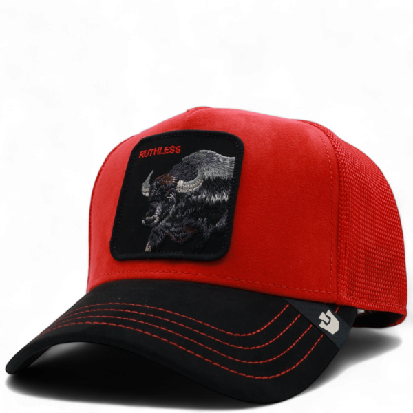 Gorra Goorin Bros Búfalo Ruthless Buffalo Roja