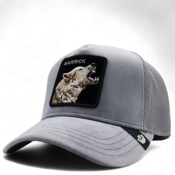 Gorra Goorin Bros Lobo Maverick Howling Velour Gris