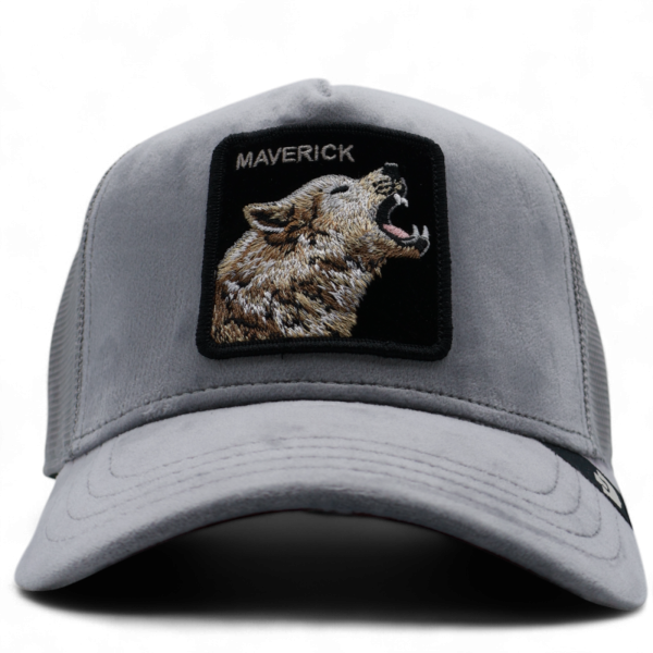 Gorra Goorin Bros Lobo Maverick Howling Velour Gris