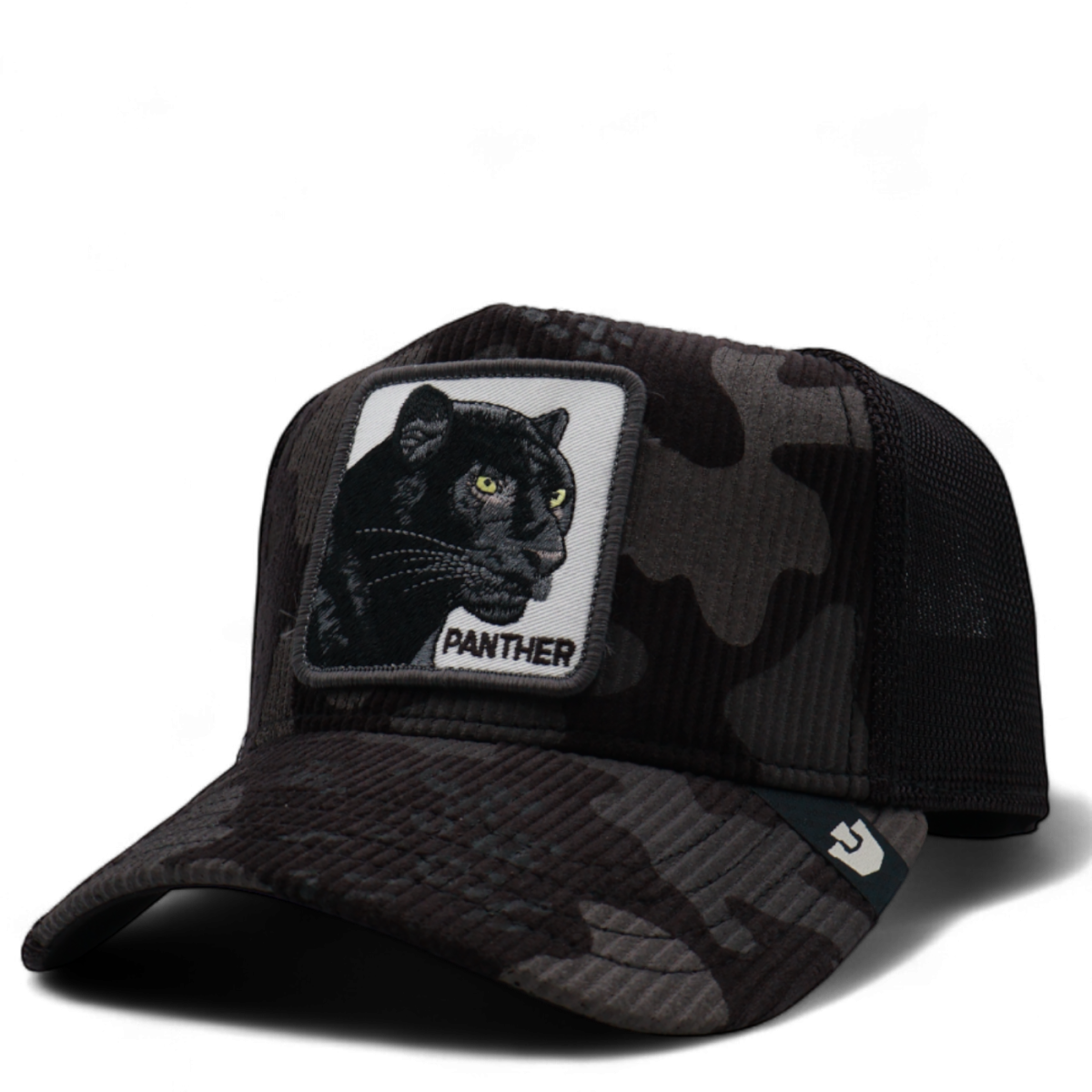 Gorra Goorin Bros Panther Corduroy Camo Negra