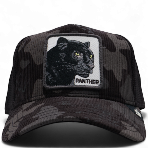 Gorra Goorin Bros Panther Corduroy Camo Negra