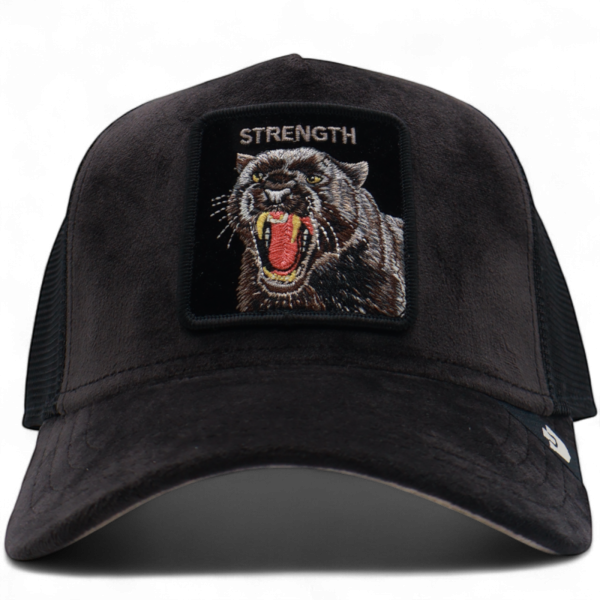 Gorra Goorin Bros Pantera Strength Panther Velour Negra