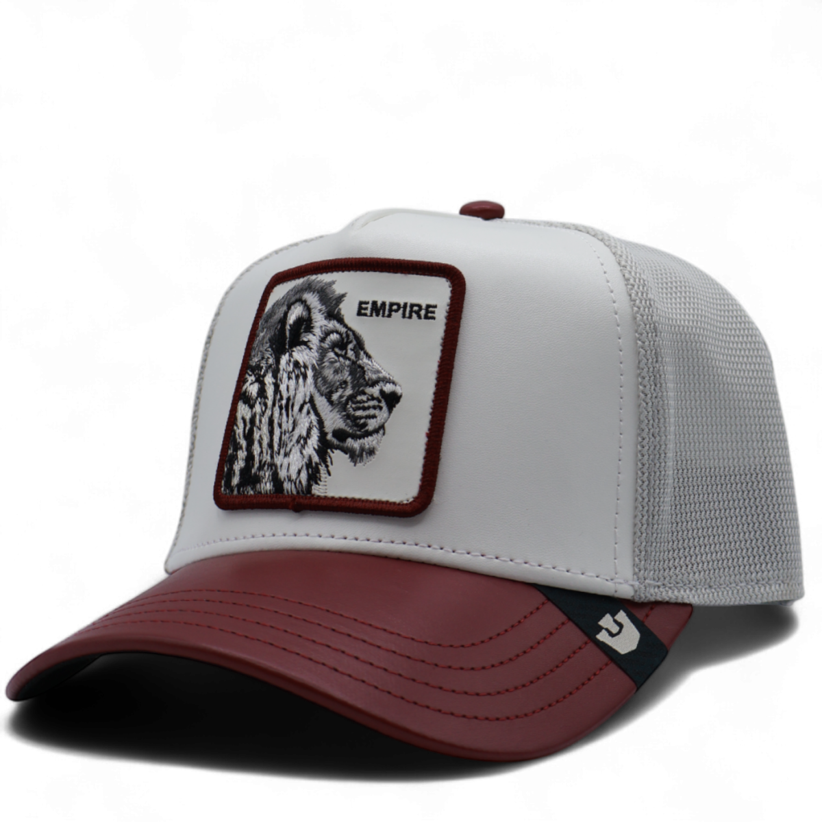 Gorra Goorin Bros León Empire Courtside Burdeos y Blanca