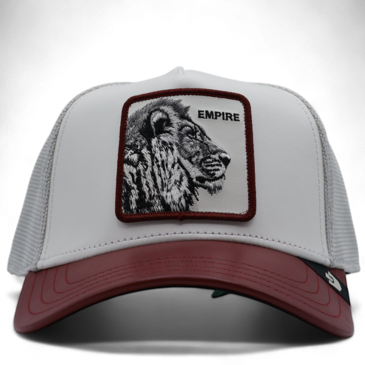 Gorra Goorin Bros León Empire Courtside Burdeos y Blanca 2