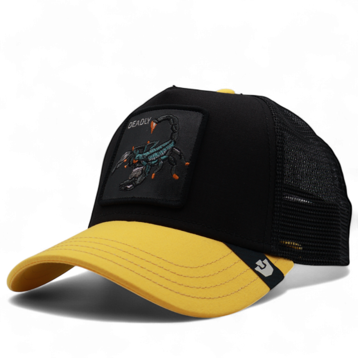 Gorra Goorin Bros Escorpión Deadly Negra y Amarillo