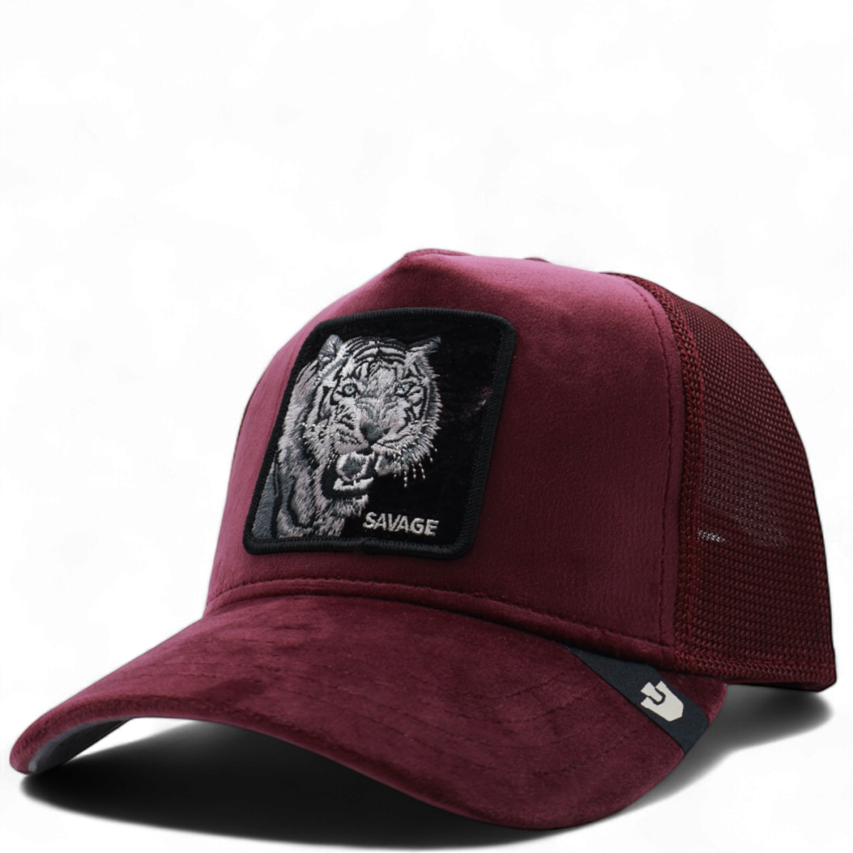 Gorra Goorin Bros Tigre Savage Tiger Velour Burdeos