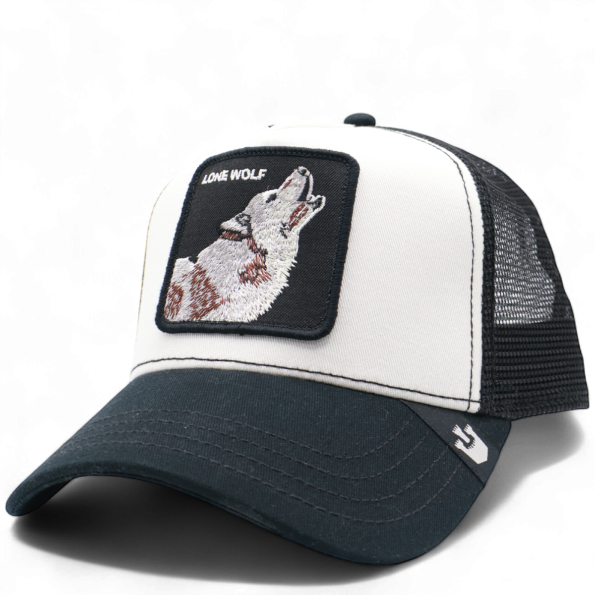 Gorra Goorin Bros Lone Wolf Negro y Blanco
