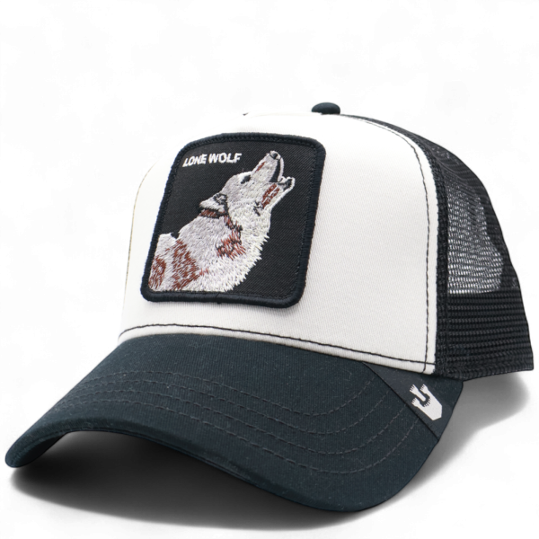 Gorra Goorin Bros Lone Wolf Negro y Blanco