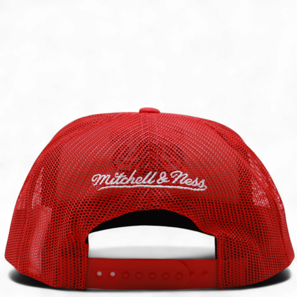 Gorra Mitchell & Ness Chicago Bulls Malla Trasera Rojo