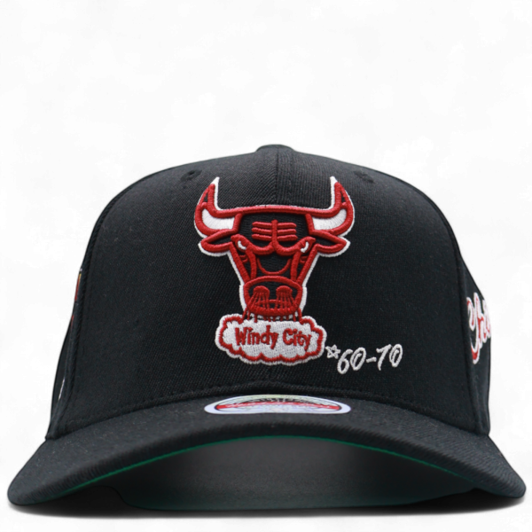Gorra Mitchell & Ness Chicago Bulls NBA Spot Negro