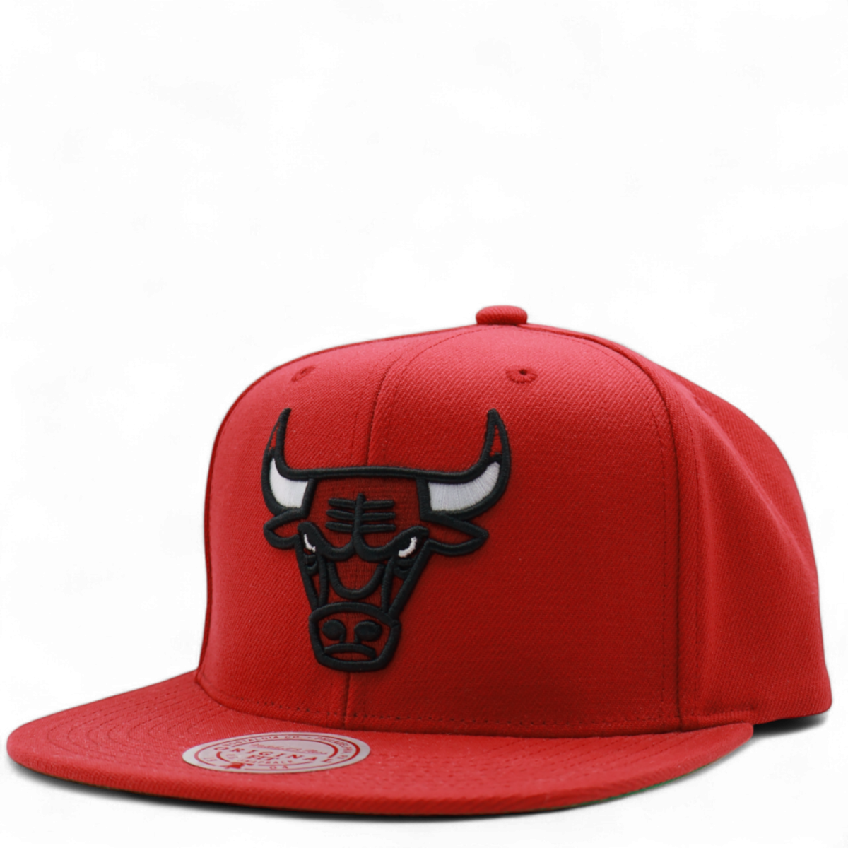 Gorra Mitchell & Ness Chicago Bull Parche Conference Rojo