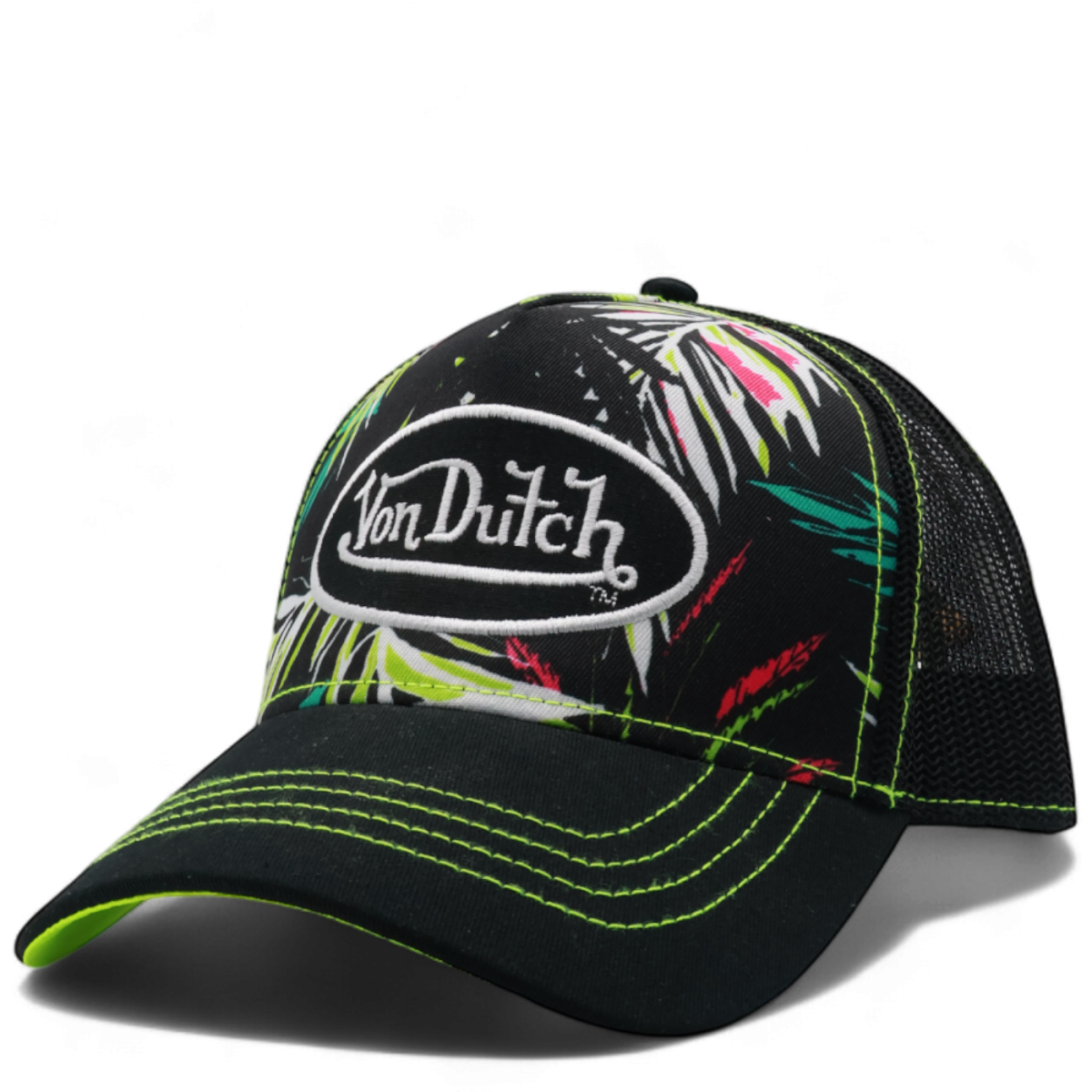 Gorra Von Dutch Curva Ajustable Hawai Negro