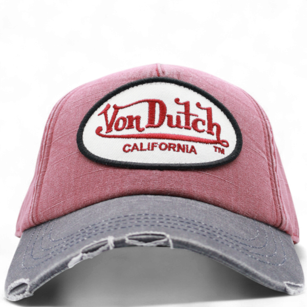 Gorra Von Dutch Curva Ajustable Jackrb Rojo