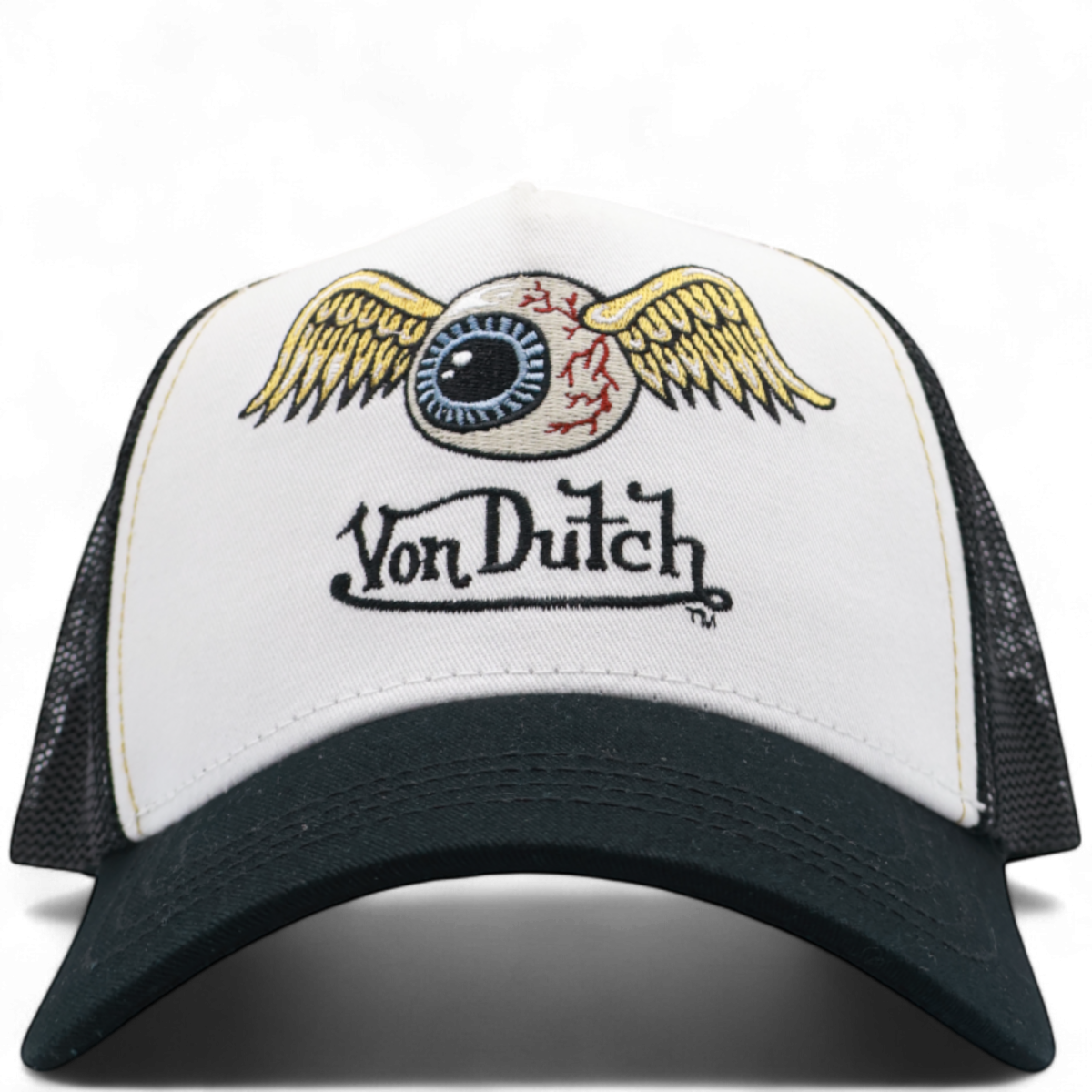 Gorra Von Dutch Curva Ajustable Eye Art Blanco 2