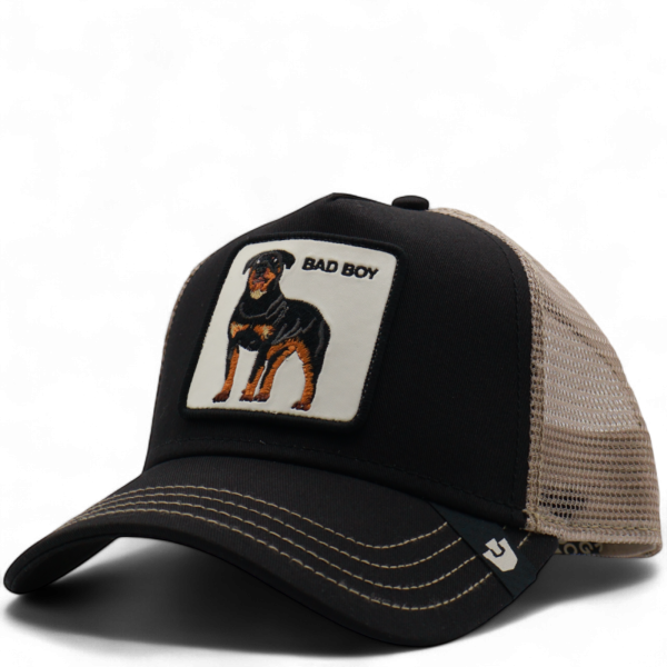Gorra Goorin Bros Perro Bad Boy Negro y Beig