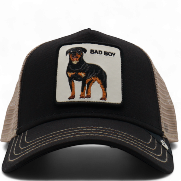 Gorra Goorin Bros Perro Bad Boy Negro y Beig
