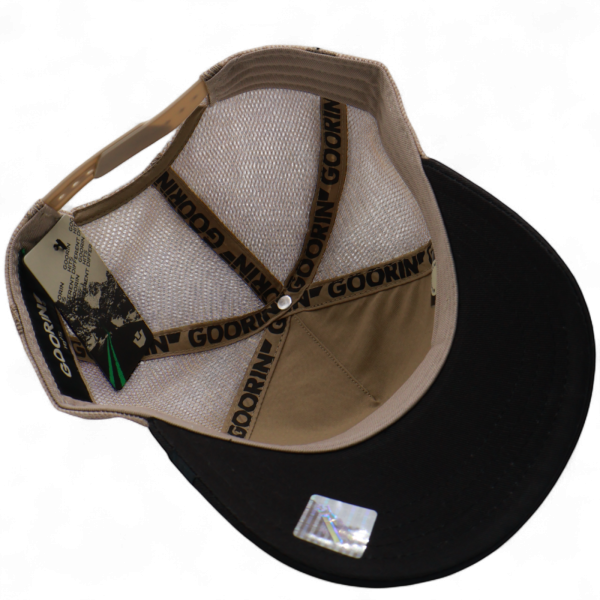 Gorra Goorin Bros Perro Bad Boy Negro y Beig